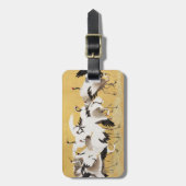 フロック日本のクレーンヴィンテージバードリッチクラシック ラゲッジタグ (正面縦)