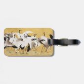 フロック日本のクレーンヴィンテージバードリッチクラシック ラゲッジタグ (裏面横)