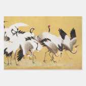 フロック日本のクレーンヴィンテージバードリッチクラシック ラッピングペーパーシート (正面)