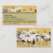 フロック日本のクレーンヴィンテージバードリッチクラシック 名刺 (正面/裏面)