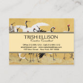 フロック日本のクレーンヴィンテージバードリッチクラシック 名刺 (裏面)