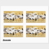 フロック日本のクレーンヴィンテージバードリッチクラシック 長方形シール (シート)