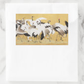 フロック日本のクレーンヴィンテージバードリッチクラシック 長方形シール (バッグ)