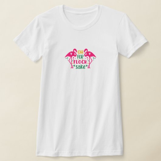 フロック用フラミンゴTシャツ Tシャツ (レイダウン)