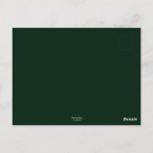 フロッグお洒落抽象芸術絵画ズアートフローラグリーン ポストカード (裏面)