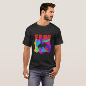 フロッグアニマルモサイクパズル Tシャツ (正面フル)