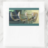 フロッグアートCB 長方形シール (バッグ)