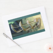 フロッグアートCB 長方形シール (封筒)