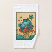 フロッグウィズマッシュルームコタゲコアスタイルデザイン バスタオルセット (ハンドタオル)