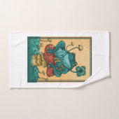 フロッグウィズマッシュルームコタゲコアスタイルデザイン バスタオルセット (ハンドタオル)