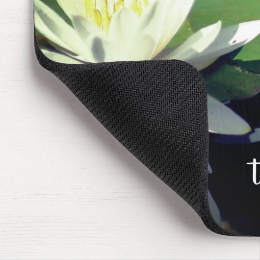 フロッグウォーターリレンロータス感動的引用文 マウスパッド (コーナー)