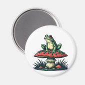 フロッグオンマッシュルームコテージコアフォレスト魔法菌類 マグネット (正面/裏面)