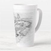 フロッグオンリリパッドラテマグ カフェラテマグ (右アングル)