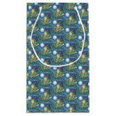 フロッグオンログサンタホリデークリスマススモール抱き枕 スモールペーパーバッグ (裏面)