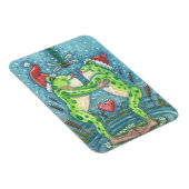 フロッグキスをする、トンボ乳母指ホリデーマグネット マグネット (右側)