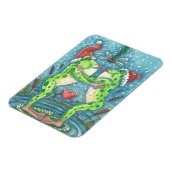 フロッグキスをする、トンボ乳母指ホリデーマグネット マグネット (左側)