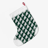 フロッグクリスマスストッキングカスタムブルフロッグストッキング ラージクリスマスストッキング (裏面 (吊り時))