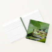 フロッググリーンリリーパッド写真 ノートブック (内部)