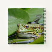 フロッググリーンリリーパッド写真 ノートブック (裏面)