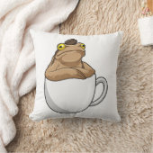 フロッグコーヒーコーヒー豆 クッション (ブランケット)