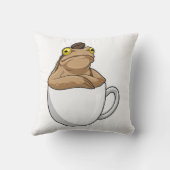 フロッグコーヒーコーヒー豆 クッション (裏面)