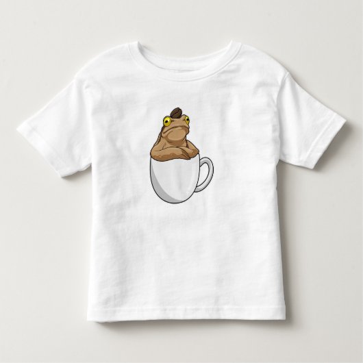 フロッグコーヒーコーヒー豆 トドラーTシャツ (正面)
