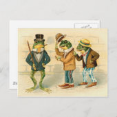 フロッグスオン通り-ヴィンテージアート ポストカード (正面/裏面)