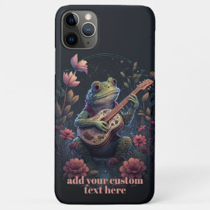 フロッグス遊ギターワイルドフラワーコテージコアカスタム iPhone 11 PRO MAXケース