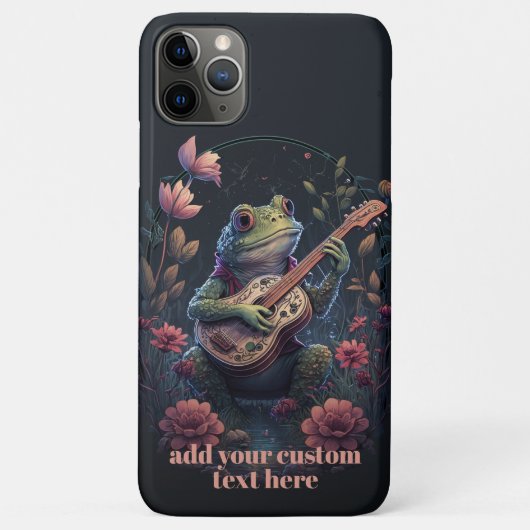 フロッグス遊ギターワイルドフラワーコテージコアカスタム Case-Mate iPhoneケース (裏面)