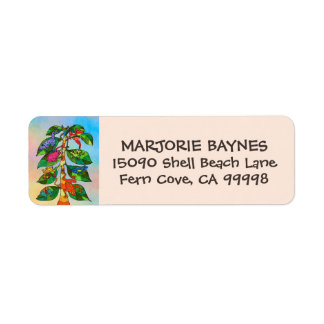 フロッグツリーオブライフウォーターカラー差出人住所 ラベル