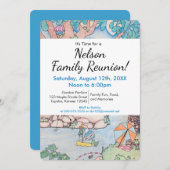 フロッグツリーハウスファミリー懇親会招待状カスタムr 招待状 (正面/裏面)