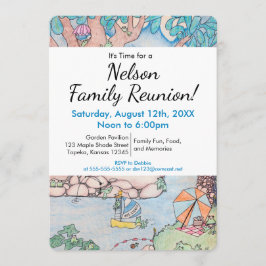 フロッグツリーハウスファミリー懇親会招待状カスタムr 招待状