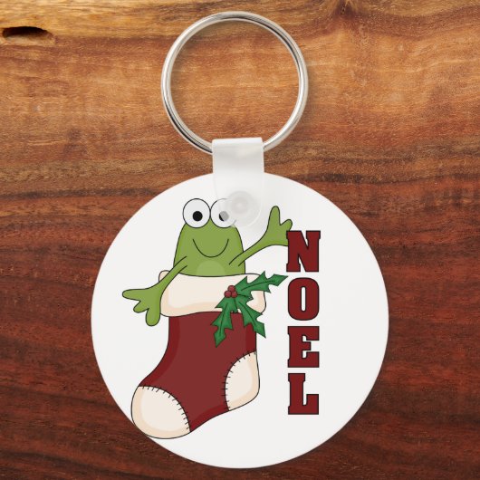 フロッグノエルホリデーTシャツとギフト キーホルダー (正面)