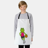 フロッグバスケットボール選手バスケットボール エプロン (着用した状態)