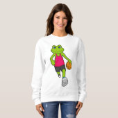 フロッグバスケットボール選手バスケットボール スウェットシャツ (正面フル)