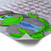 フロッグバスルームルールウォールデコーフロッグテーマ ポスター (角)