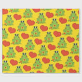 フロッグパターン光沢ラッピング紙 ラッピングペーパー (フラット)