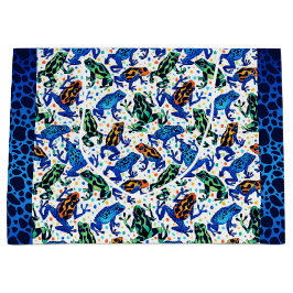 フロッグパターン抱き枕 ラージペーパーバッグ