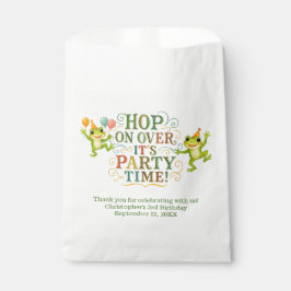 フロッグパーソナライズされた幼児キッズボーイガール誕生日 フェイバーバッグ