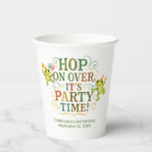 フロッグパーソナライズされた幼児キッズボーイガール誕生日 紙コップ (正面)