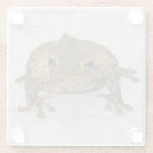 フロッグフォトスクエアガラスコースター ガラスコースター (裏面)