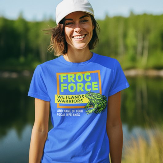 フロッグフォースウェットランズウォリアーズ自然愛好家 Tシャツ