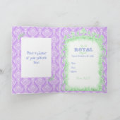 フロッグプリンセス誕生日写真の招待 招待状 (内部)