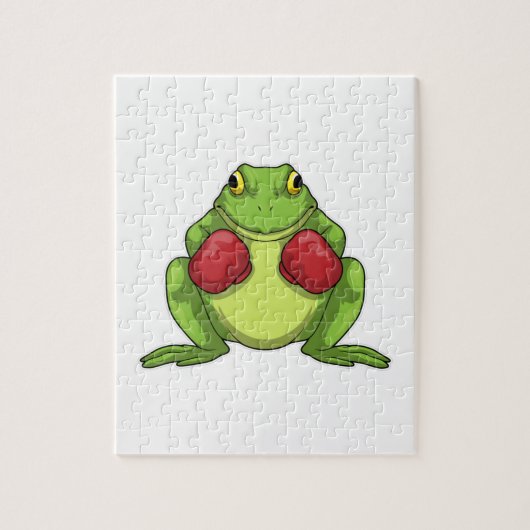 フロッグボクサーボクシング手袋 ジグソーパズル (縦)