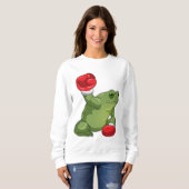 フロッグボクサーボクシング手袋 スウェットシャツ (正面フル)