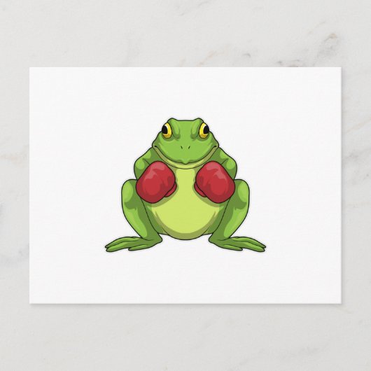 フロッグボクサーボクシング手袋 ポストカード (正面)