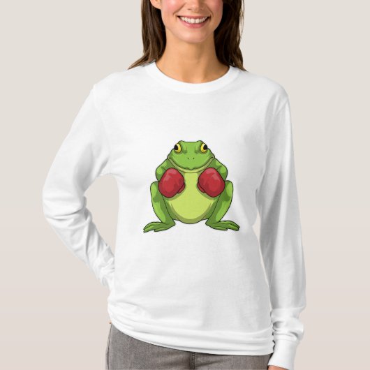 フロッグボクサーボクシング手袋 Tシャツ (正面)