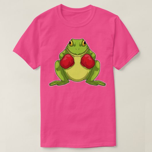 フロッグボクサーボクシング手袋 Tシャツ (デザイン正面)
