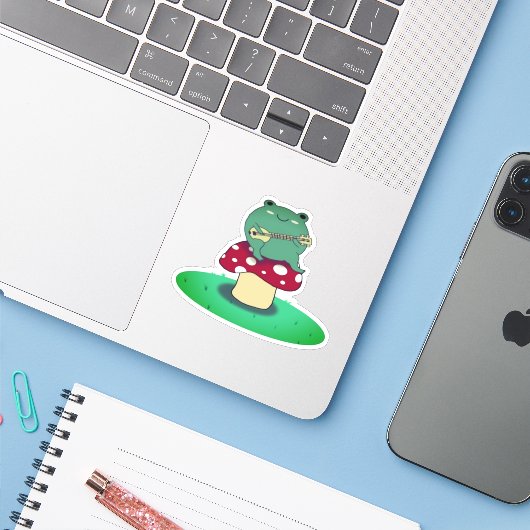 フロッグボーイミュージシャン シール (ノートパソコンとiPhone)