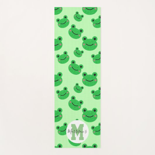 フロッグモノグラム可逆 ヨガマット (正面)